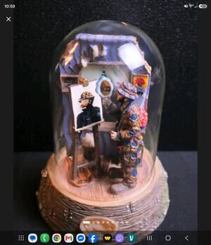 vintage 1990s vintage Flambro Emmett Kelly Jr. musical clown